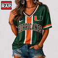 Miami Hurricanes NCAA Rivalry Game Spirit V neck T Shirt