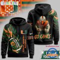 Miami Hurricanes NCAA Victory Flame Personalized Hoodie Shirt