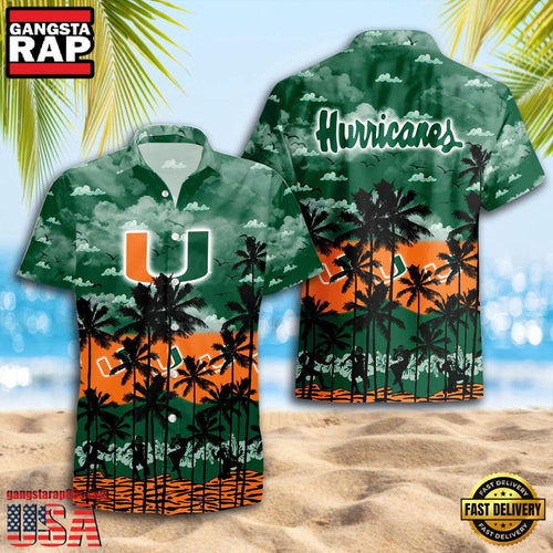 Miami Hurricanes Style Hot Summer Aloha Hawaiian Shirt
