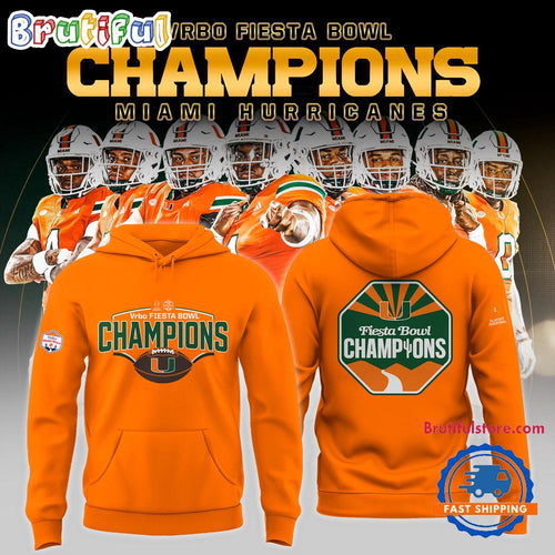 Miami Hurricanes VRBO FIESTA BOWL Champions 2026 Hoodie T-Shirt