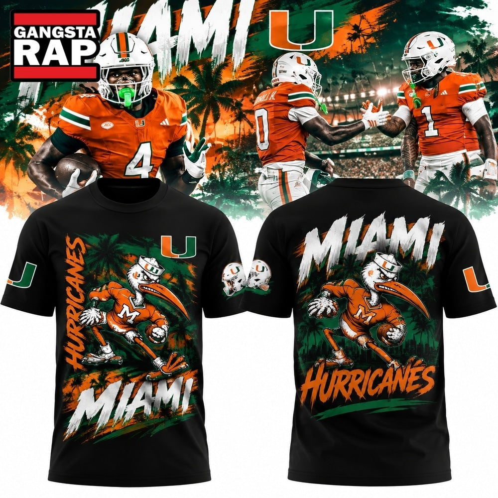 Miami Hurricanes x Hellstarsports 2026 Limited Edition T Shirt