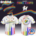 Miami Marlins 2025 Happy Pride Month Limited Edition Baseball Jersey