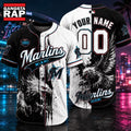 Miami Marlins 2026 MLB Eagle America Personalized Baseball Jersey