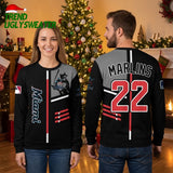Miami Marlins Black And Gray Logo Ugly Christmas Sweater