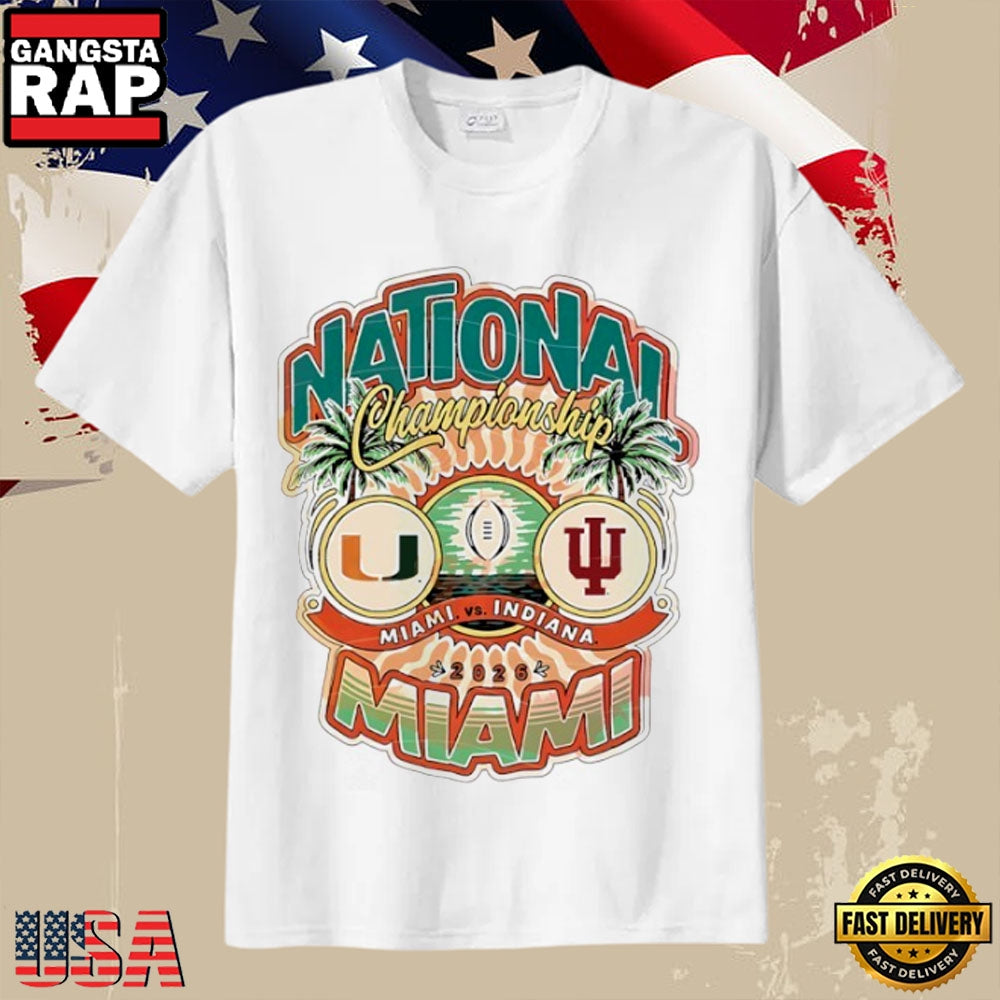 Miami vs Indiana 2026 National Championship Fan T-Shirt
