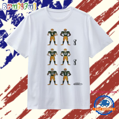 Micah Parsons and Jordan Green Bay Football Brett and Reggie Aaron and Clay GB Championship T Shirt