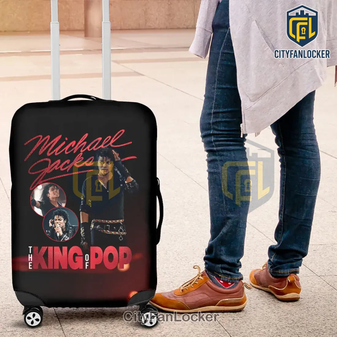 Michael Jackson King of Pop Protective Luggage Cover