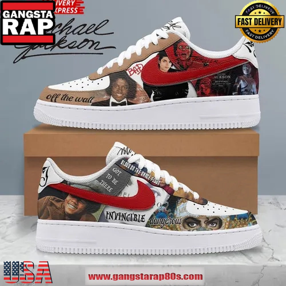 Michael Jackson The Albums Limited Edition Air Force 1 Sneakers Shoes