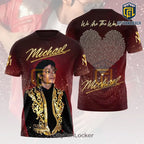 Michael Jackson We Are The World Burgundy T-Shirt