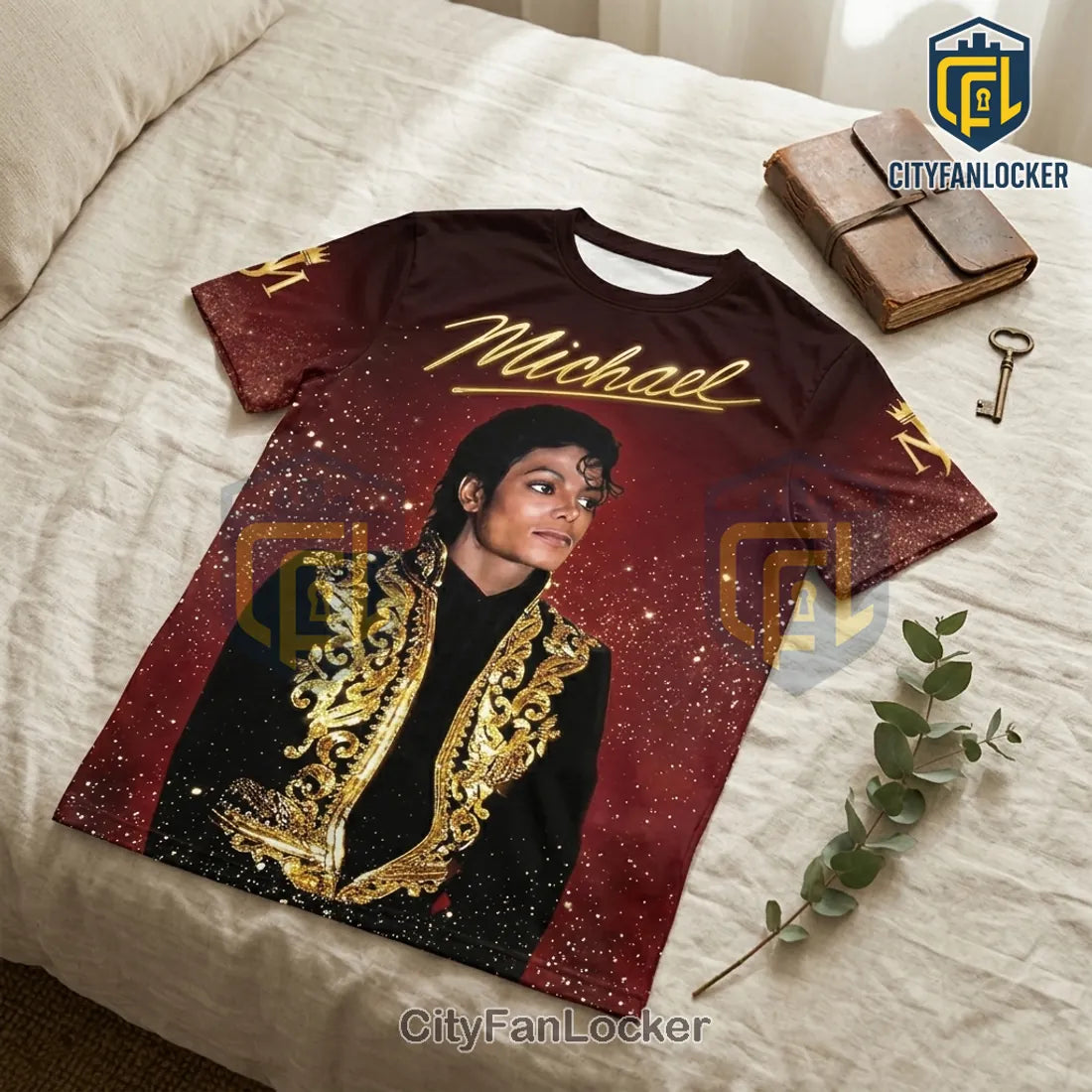 Michael Jackson We Are The World Burgundy T-Shirt