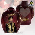 Michael Jackson We Are The World Burgundy T-Shirt