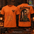 Michael Myers Halloween Moonlit Knife Orange T-Shirt