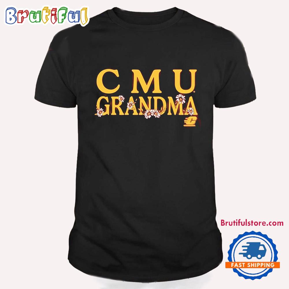 Michigan Chippewas Floral Grandma T Shirt