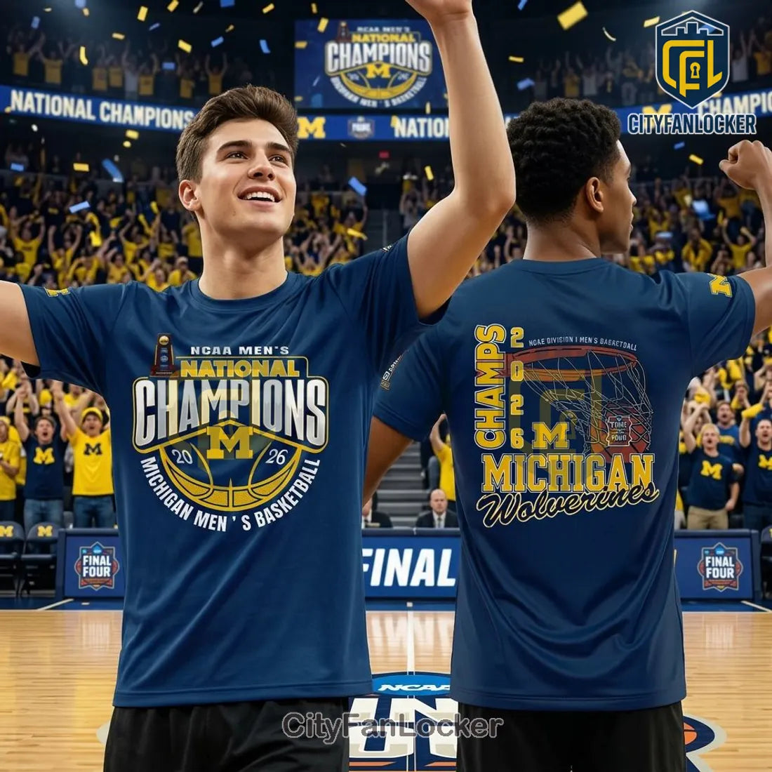 Michigan Men’s Basketball 2026 National Champions Fan Apparel T-Shirt