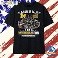 Michigan Wolverines 100 Years Damn Right Fan Vintage Football T Shirt