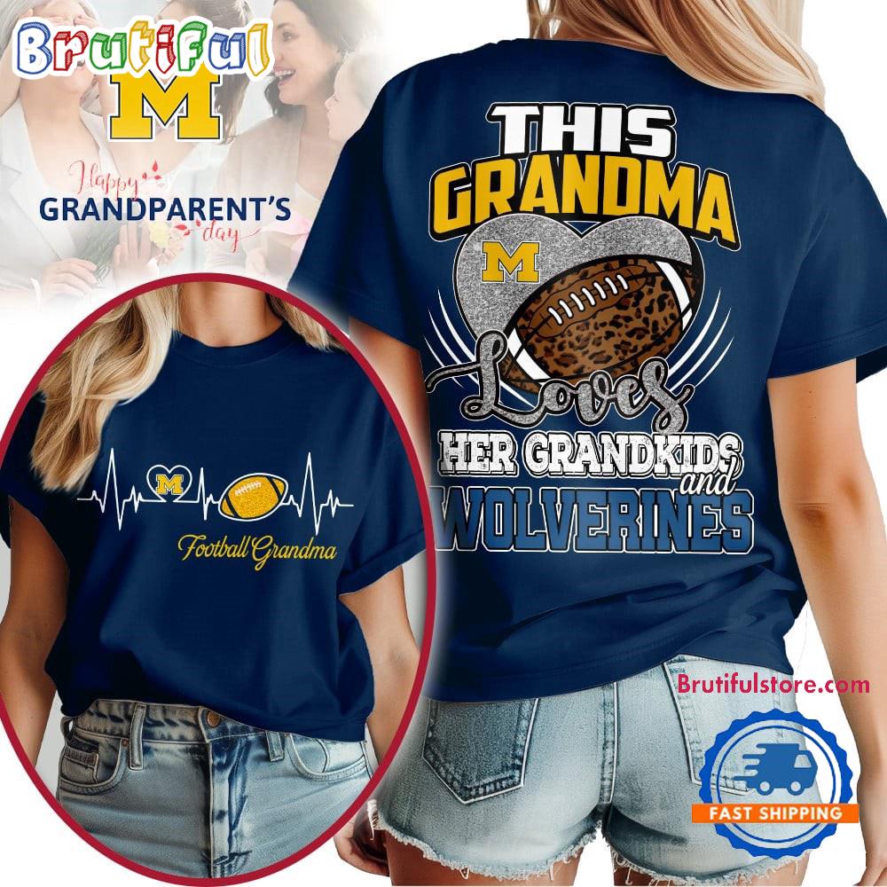 Michigan Wolverines 2025 NCAA Grandparents’ Day Unisex 3D Shirt