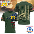 Michigan Wolverines 2025 NCAA Veteran Limited 3D Shirt
