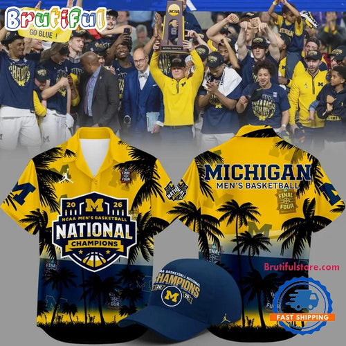 Michigan Wolverines 2026 NCAA Men’s Basketball National Champions Hawaiian Shirt