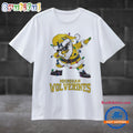 Michigan Wolverines Dabbing Santa Claus Ugly Christmas Light T Shirt
