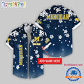 Michigan Wolverines Five-petaled Flower Pattern Hawaii Shirt