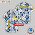 Michigan Wolverines Flower Palm Tree Aloha Hawaii Shirt