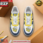 Michigan Wolverines Go Blue Custom Custom Air Force 1 Sneakers Shoes
