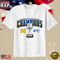 Michigan Wolverines Hockey 2026 Big Ten Champions College Ice Hockey T-Shirt
