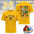 Michigan Wolverines Juneteenth Freedom Day 3D Shirt