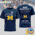 Michigan Wolverines NCAA Game Day Nurse Limited 3D T Shirt