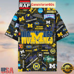 Michigan Wolverines Solgan Let’s Go Blue True Fan Spirit Custom Name Aloha Hawaiian Shirt