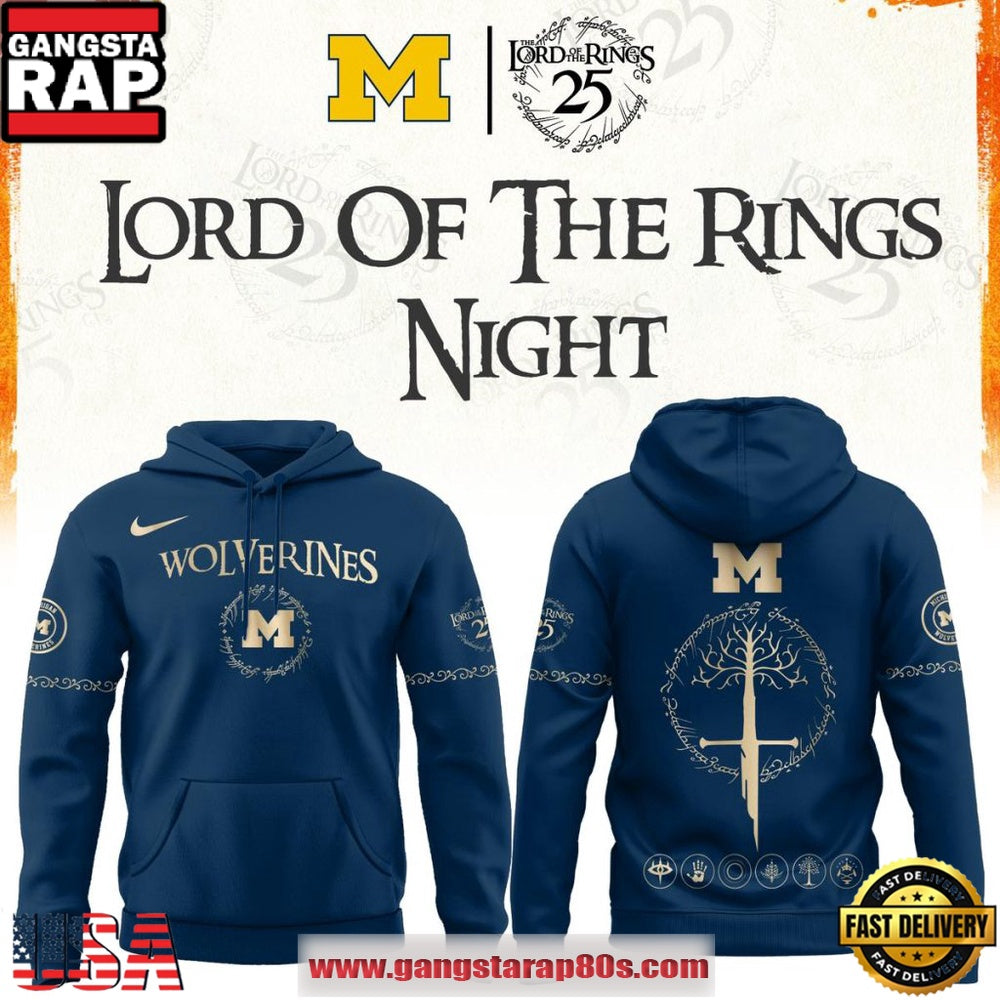 Michigan Wolverines x The Lord of The Rings 2026 Limited Edition Hoodie