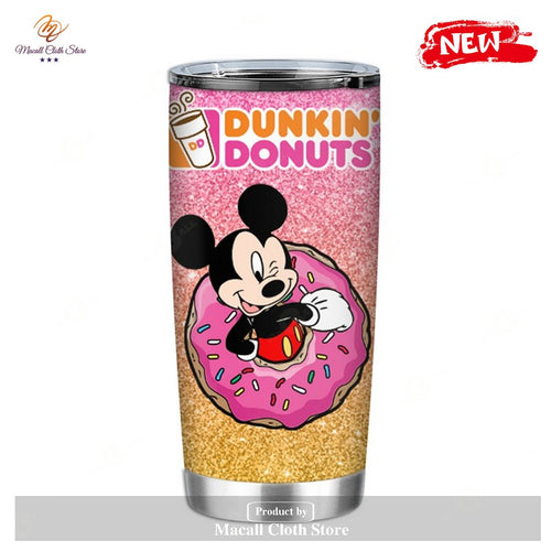 Mickey Dunkin Donuts 4 Disney Tumbler