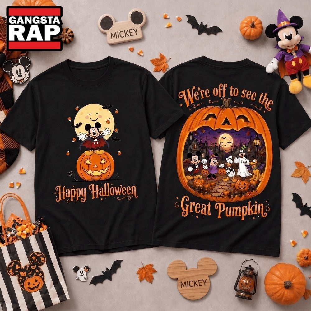 Mickey Halloween Night Great Pumpkin Hoodie T-Shirt