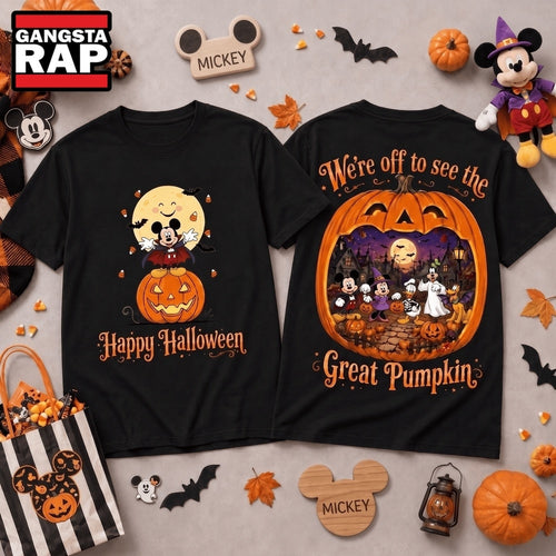 Mickey Halloween Night Great Pumpkin Hoodie T-Shirt