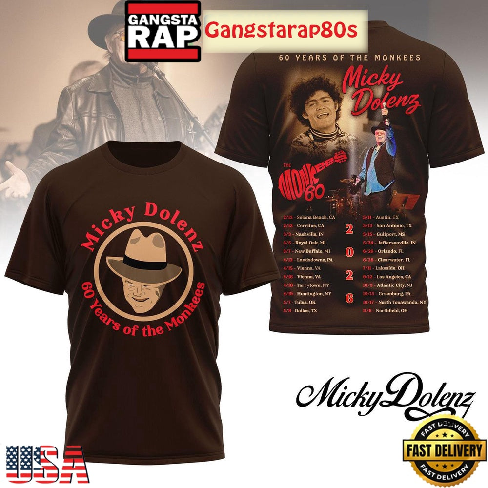 Micky Dolenz 60 Years Of The Monkees All Over Print Shirt