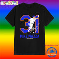 Mike Piazza Baseball Hall of Fame Members Signature T Shirt