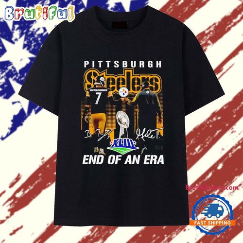 Mike Tomlin And Ben Roethlisberger Pittsburgh Steelers End Of An Era T Shirt