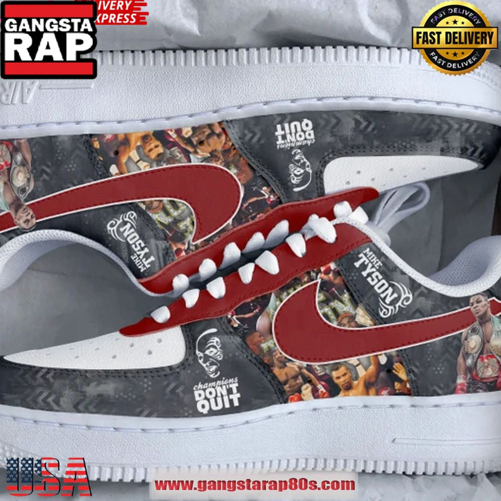 Mike Tyson Limited Edition Air Force 1 Running Sneakers Shoes