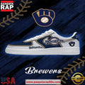 Milwaukee Baseball Limited Edition Nike Air Force 1 Sneakers Shoes