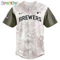 Milwaukee Brewers 2025 Armed Forces Day Baseball Jersey