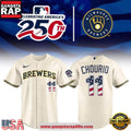 Milwaukee Brewers 2026 Celebrating USA 250 Custom Baseball Jersey
