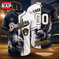 Milwaukee Brewers 2026 MLB Eagle America Personalized Baseball Jersey