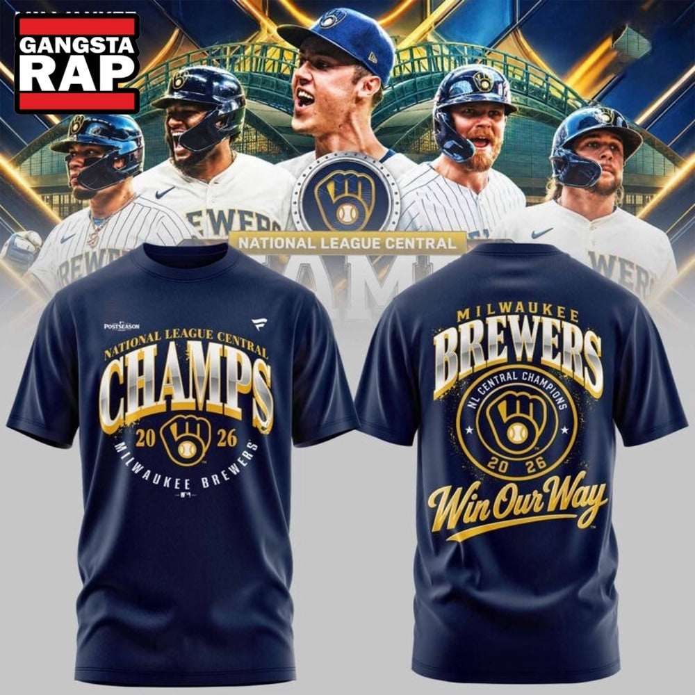 Milwaukee Brewers 2026 NL Central Champions Limited Edition T Shirt