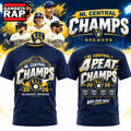 Milwaukee Brewers 2026 NL Central Division Champions 3D Shirt