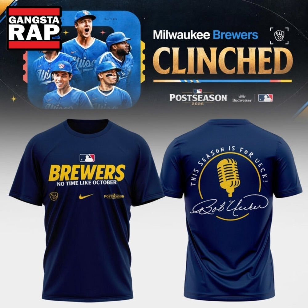 Milwaukee Brewers 2026 Postseason Clinched Hoodie T-Shirt