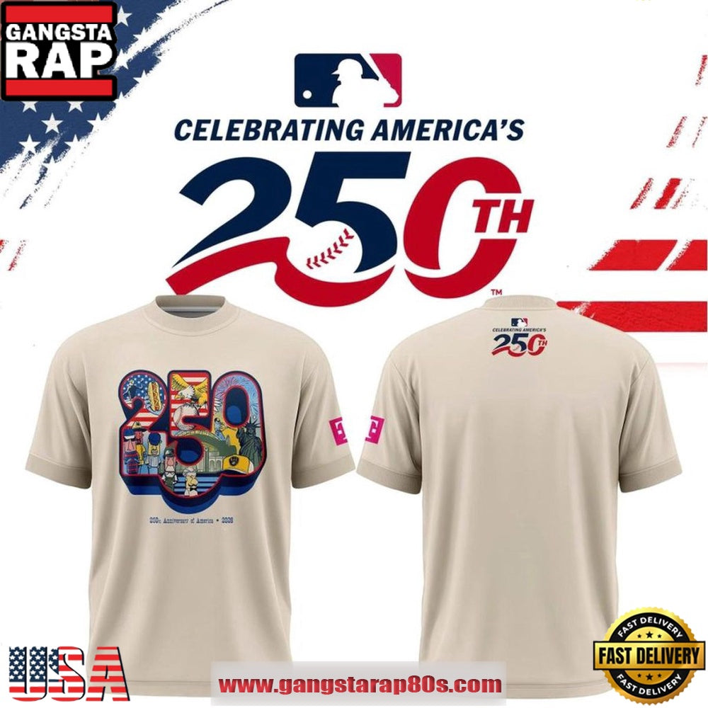 Milwaukee Brewers 250th Anniversary of America 2026 Unisex T-Shirt