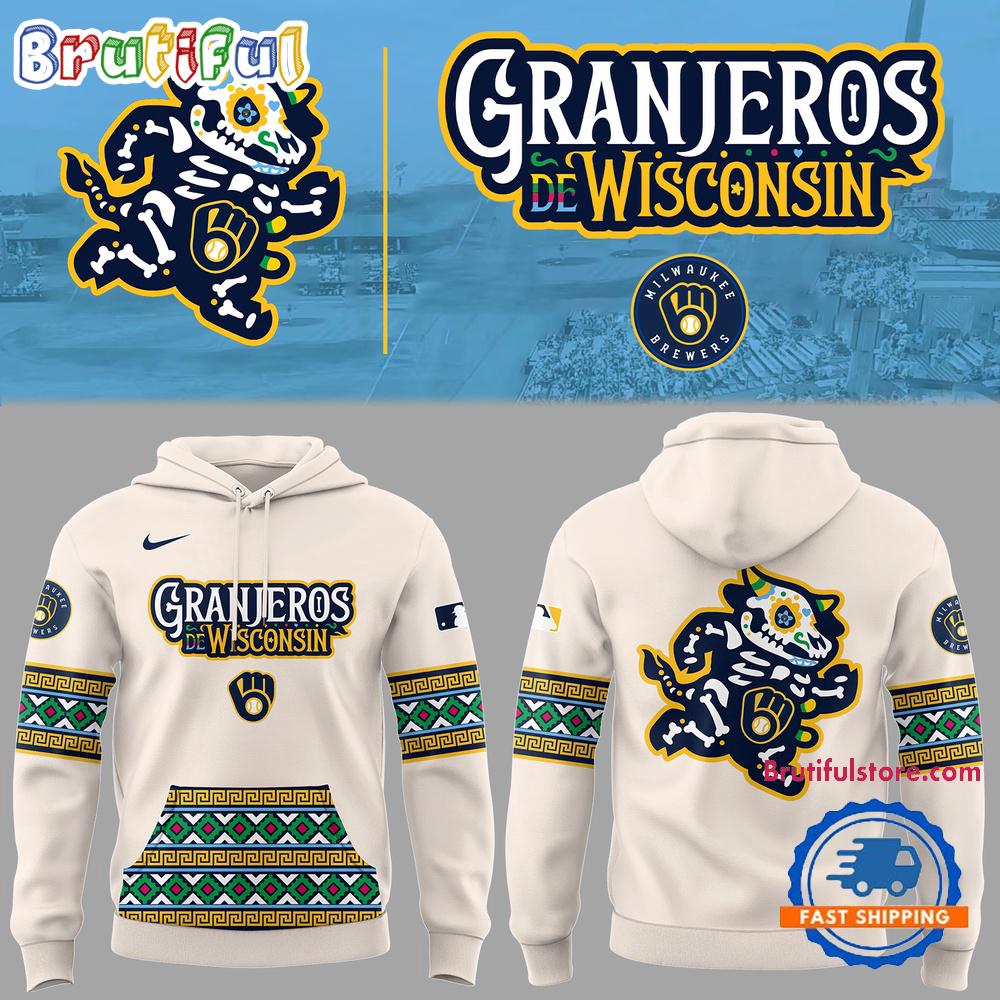 Milwaukee Brewers Baseball Granjeros De Wisconsin 2025 Hoodie