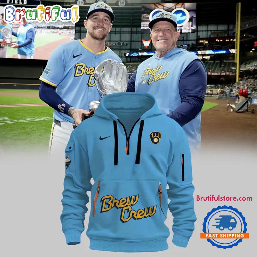 Milwaukee Brewers City Connect Half Zip Hoodie