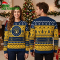 Milwaukee Brewers Deer And Christmas Tree Pattern Ugly Christmas Sweater