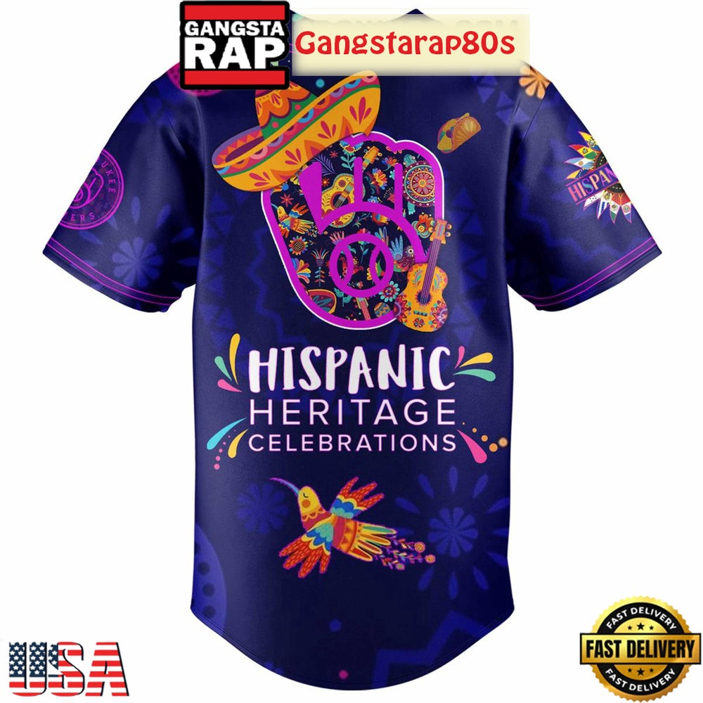 Milwaukee Brewers Hispanic Heritage Celebrations 2025 Unique Design Baseball Jersey